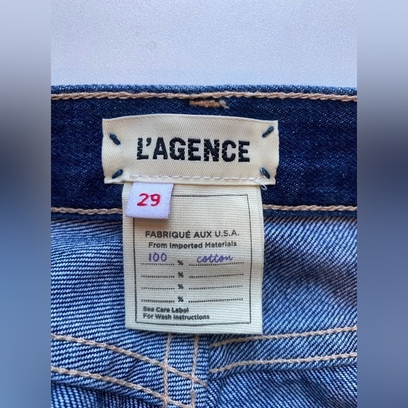 L'AGENCE High Rise Rockie Ezra  Nonstretch‎ Jeans Size 29 - Picture 6 of 13